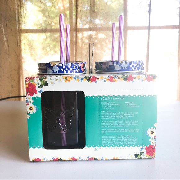 Pioneer Woman Glass Mason Rosewater Jars - Picture 6 of 9